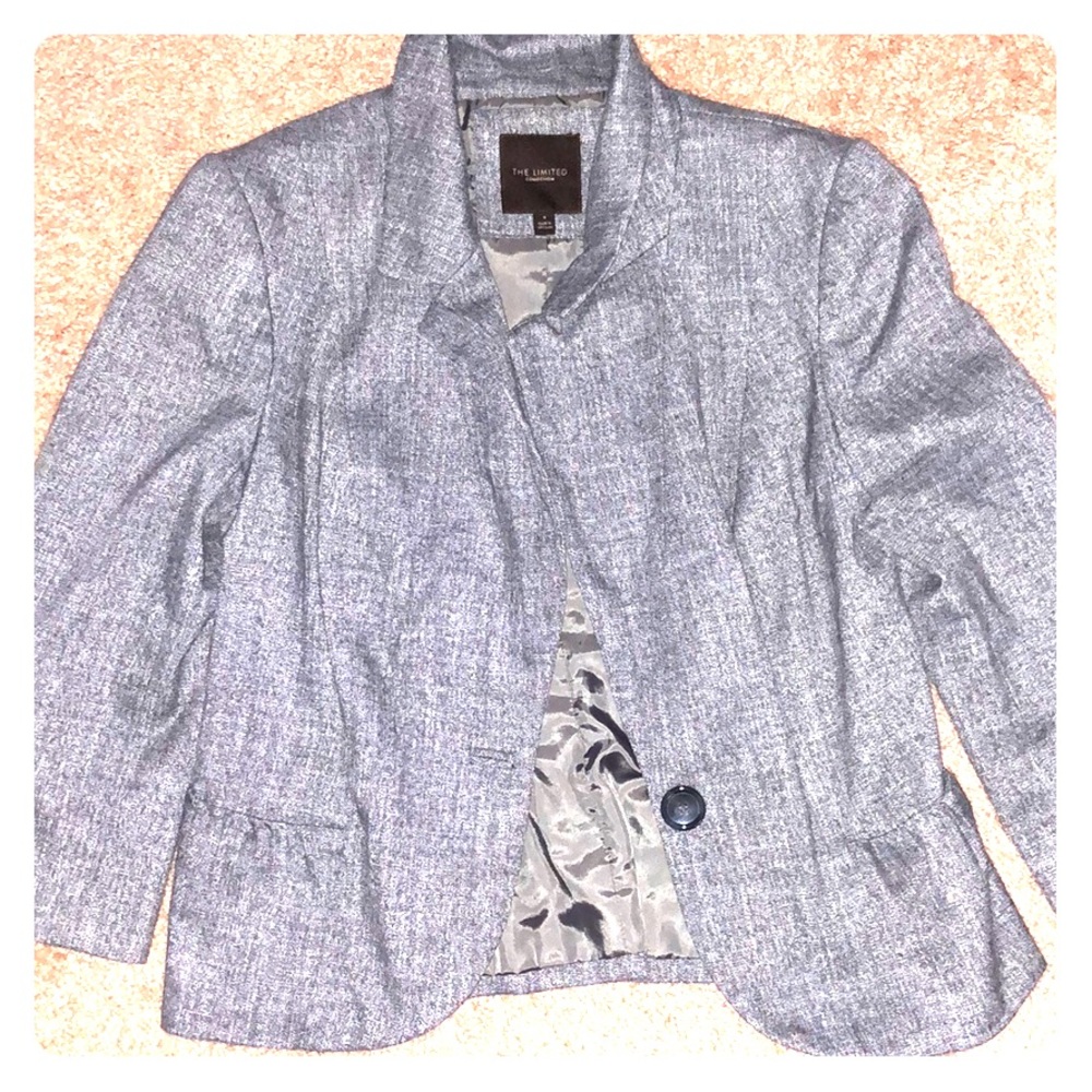 Gray Peplum style blazer